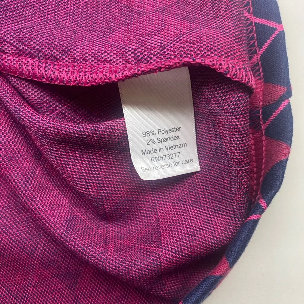 NWT Juniors' SO® Notched A-Line Pink Navy Argyle Mini Skirt Size Medium Preppy